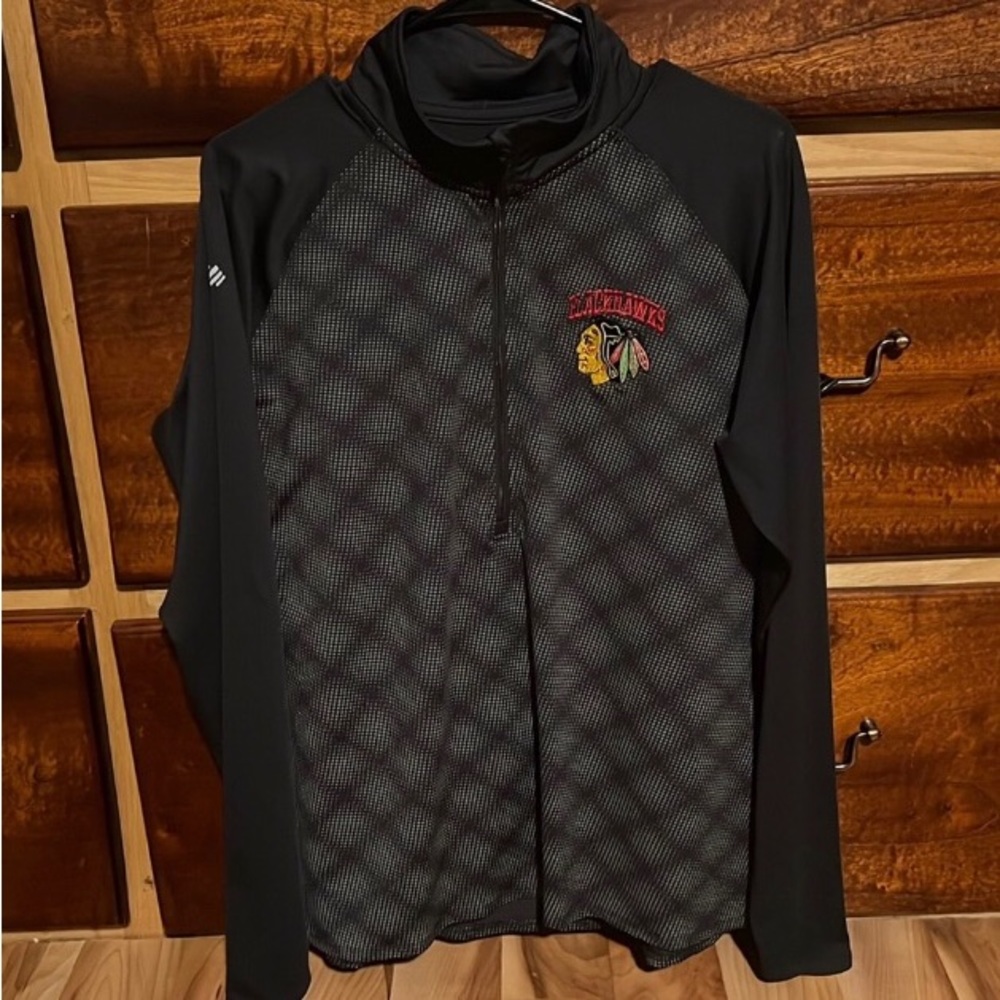NHL Blackhawks Half Zip Pullover